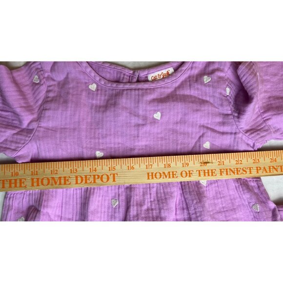 Cat & Jack Embroidered Heart Peplum - Picture 7 of 10